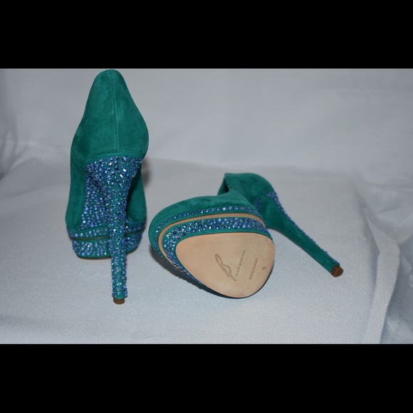 Brian Atwood crystal studded high heels - Picture 3 of 7